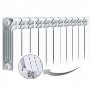 Биметаллический радиатор Rifar Base Ventil 350, 11 секций, с нижним правым подключением