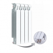 Биметаллический радиатор Rifar Monolit Ventil 500, 4 секции, с нижним правым подключением