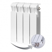 Биметаллический радиатор Rifar Monolit Ventil 350, 4 секции, с нижним правым подключением